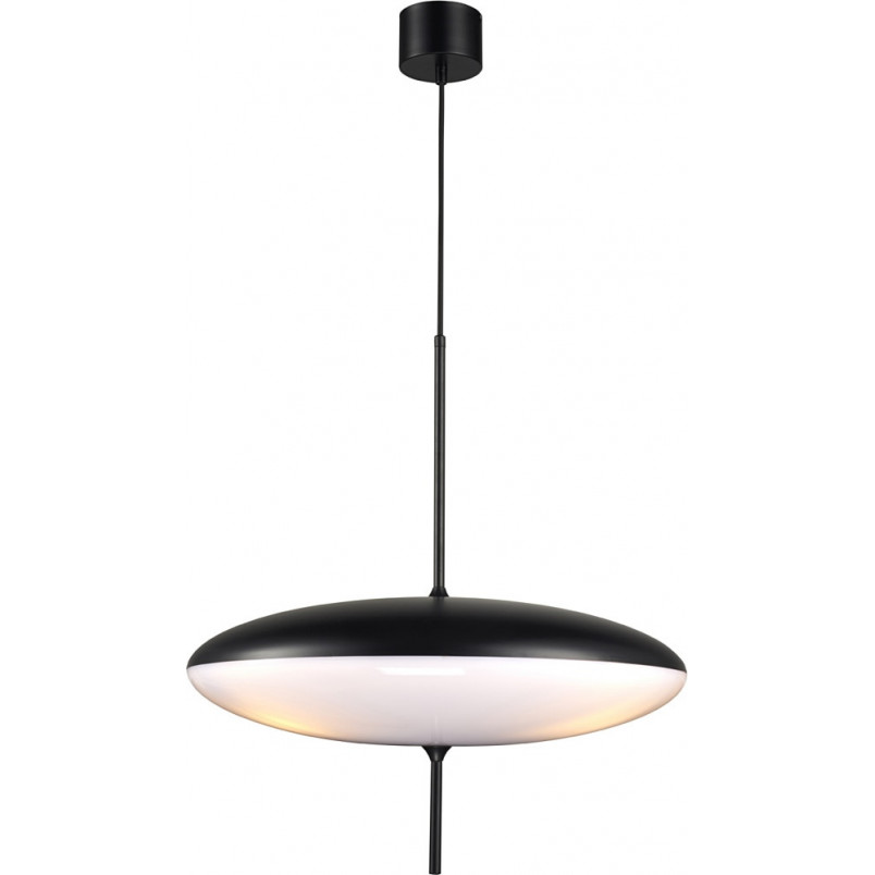 Lampa wisząca PIATTO biało-czarna 50 cm