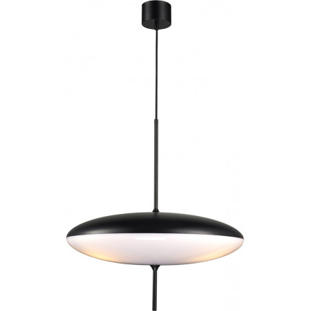 Lampa wisząca PIATTO biało-czarna 50 cm