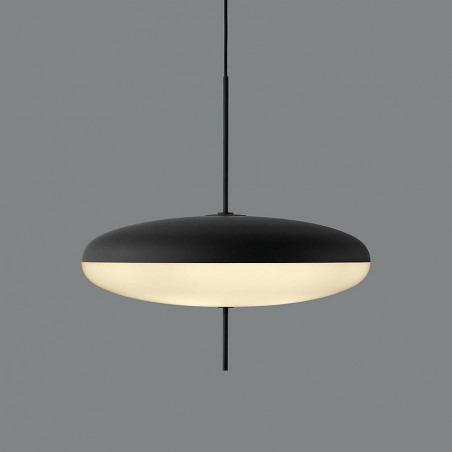 Lampa wisząca PIATTO biało-czarna 50 cm