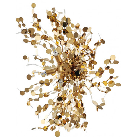 Lampa ścienna MONETTI złota 40 cm