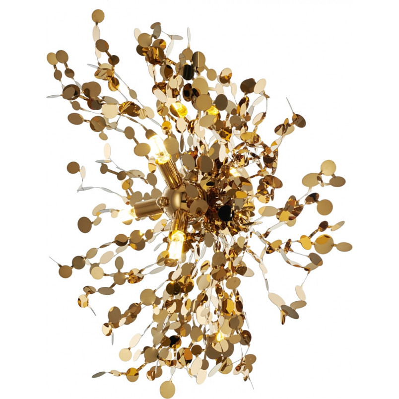Lampa ścienna MONETTI złota 40 cm