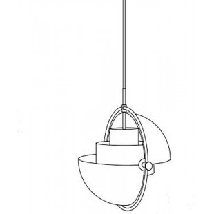 Lampa wisząca MOBILE chrome 38 cm 