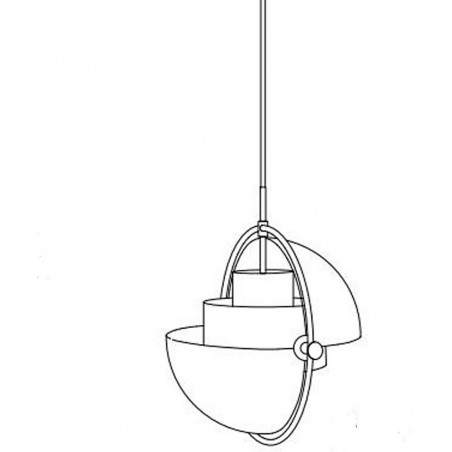Lampa wisząca MOBILE chrome 38 cm 