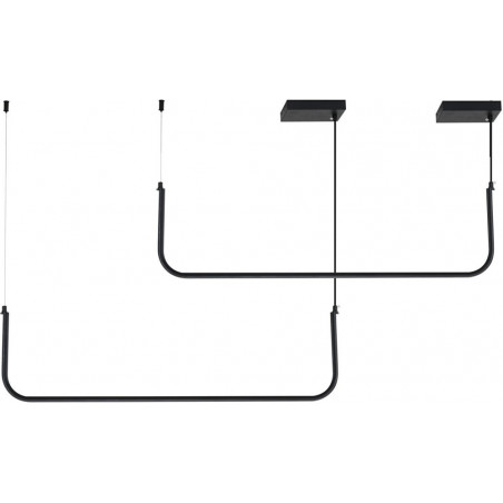 Lampa wisząca MINIMA-2 led czarna 120 cm