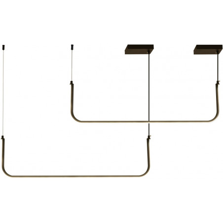 Lampa wisząca MINIMA-2 led czarna 120 cm