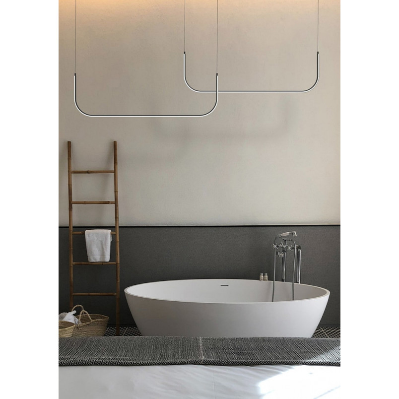 Lampa wisząca MINIMA-2 led czarna 120 cm