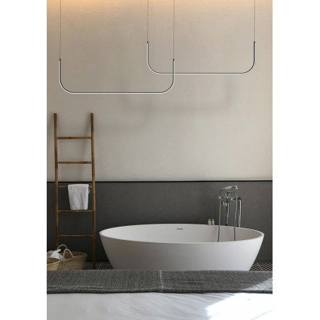 Lampa wisząca MINIMA-2 led czarna 120 cm