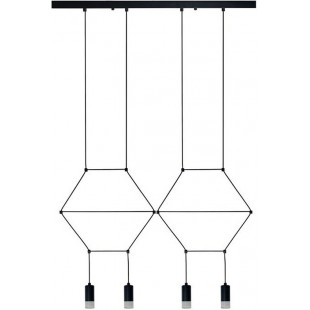 Lampa wisząca LINEA-4 LONG czarna 70 cm