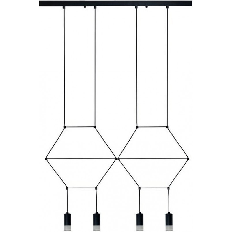 Lampa wisząca LINEA-4 LONG czarna 70 cm