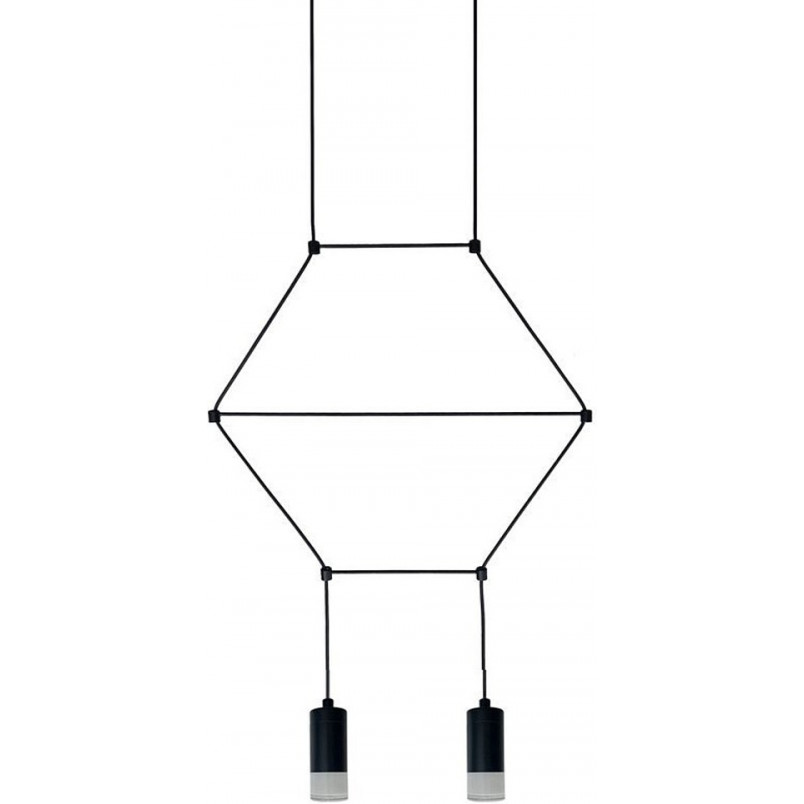 Lampa wisząca LINEA-2 czarna 35 cm
