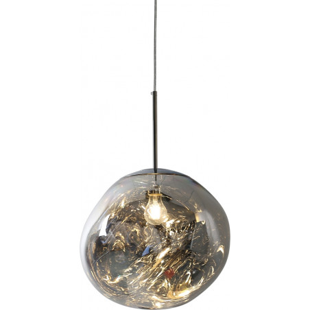 Lampa wisząca GLAM L srebrna 38 cm