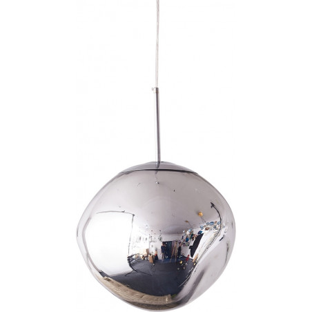 Lampa wisząca GLAM L srebrna 38 cm