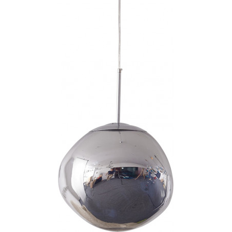 Lampa wisząca GLAM M srebrna 28 cm
