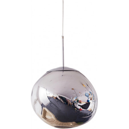Lampa wisząca GLAM M srebrna 28 cm