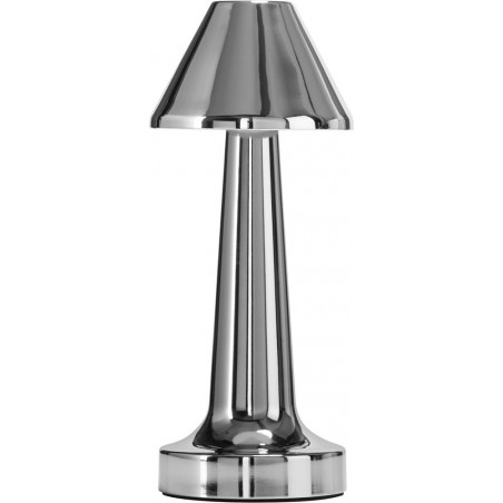 Lampa stołowa TAVOLO B LED dotykowa srebrna 23 cm