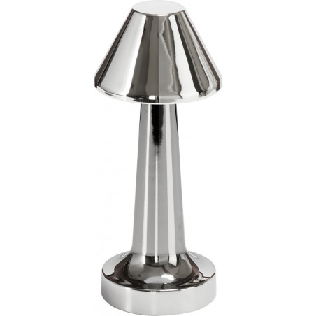 Lampa stołowa TAVOLO B LED dotykowa srebrna 23 cm