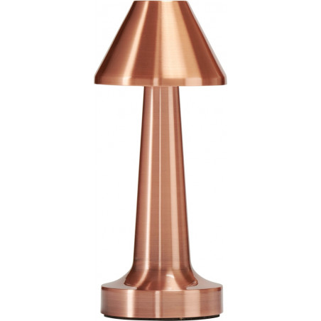 Lampa stołowa TAVOLO B LED dotykowa miedziana 23 cm