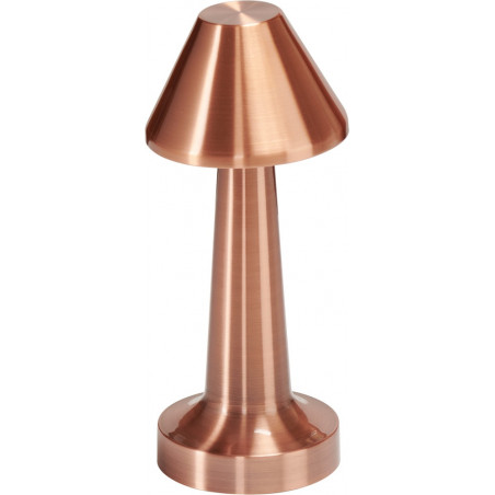 Lampa stołowa TAVOLO B LED dotykowa miedziana 23 cm