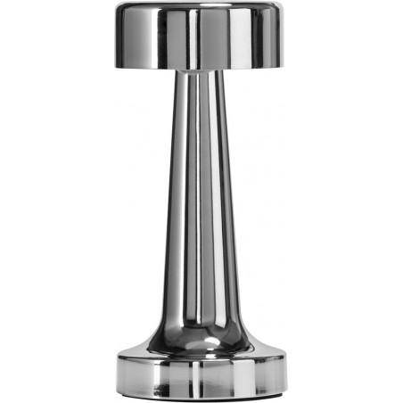 Lampa stołowa TAVOLO A LED dotykowa srebrna 21 cm