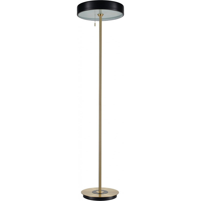 Lampa podłogowa ARTDECO czarno - złota 162 cm