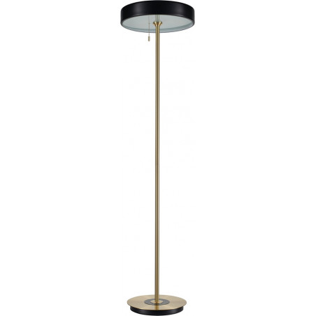 Lampa podłogowa ARTDECO czarno - złota 162 cm
