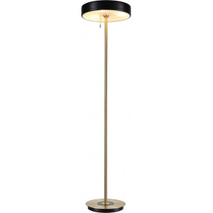 Lampa podłogowa ARTDECO czarno - złota 162 cm