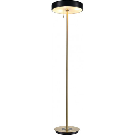 Lampa podłogowa ARTDECO czarno - złota 162 cm