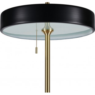 Lampa podłogowa ARTDECO czarno - złota 162 cm
