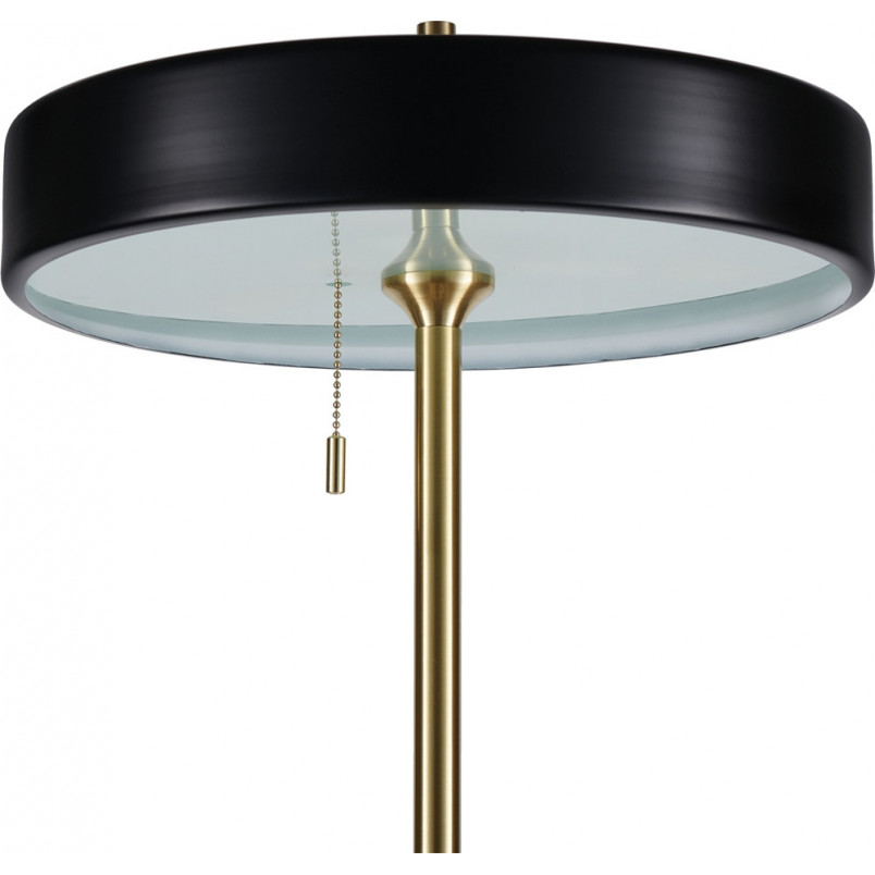 Lampa podłogowa ARTDECO czarno - złota 162 cm