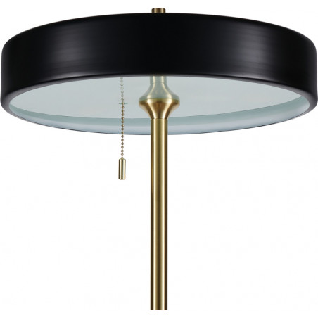 Lampa podłogowa ARTDECO czarno - złota 162 cm