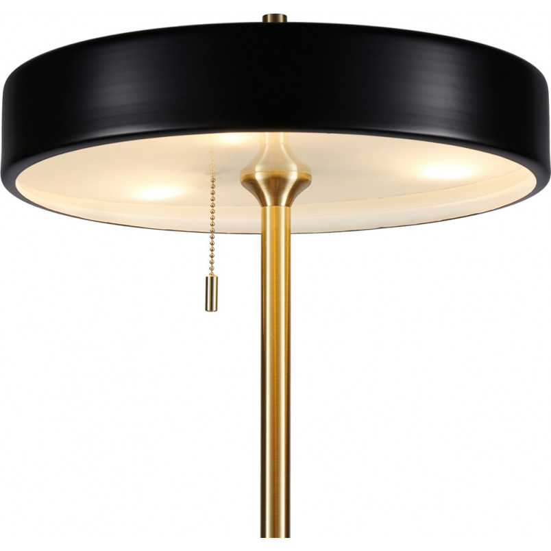 Lampa podłogowa ARTDECO czarno - złota 162 cm
