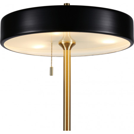 Lampa podłogowa ARTDECO czarno - złota 162 cm