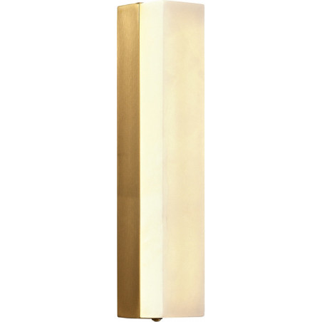 Lampa ścienna BLOCK biały marmur i mosiądz 40 cm