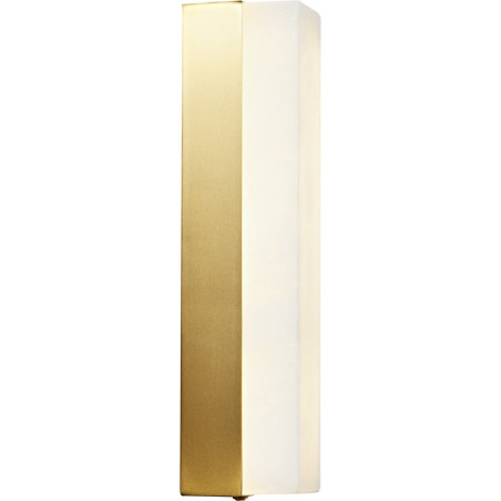 Lampa ścienna BLOCK biały marmur i mosiądz 40 cm