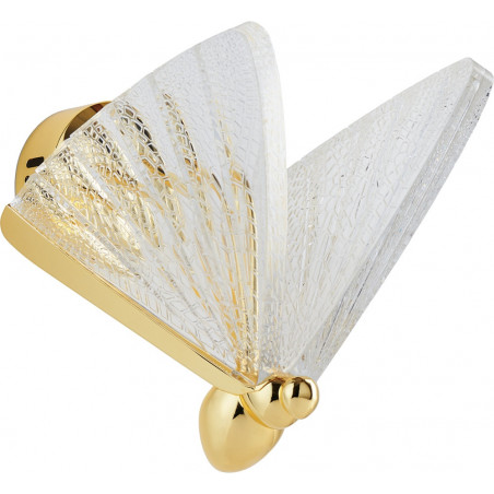 Lampa ścienna BEE LED złota 22 cm 