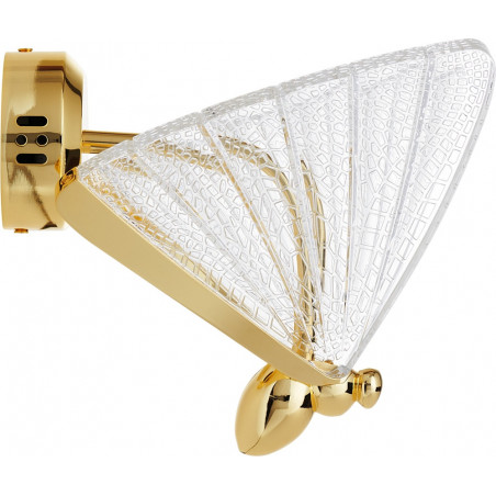 Lampa ścienna BEE LED złota 22 cm 