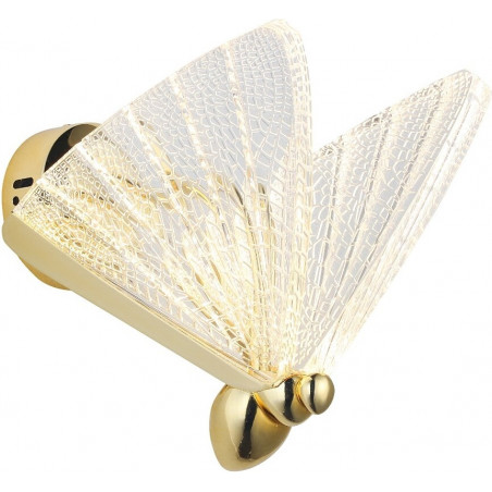 Lampa ścienna BEE LED złota 22 cm 