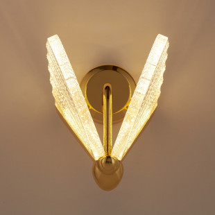 Lampa ścienna BEE LED złota 22 cm 