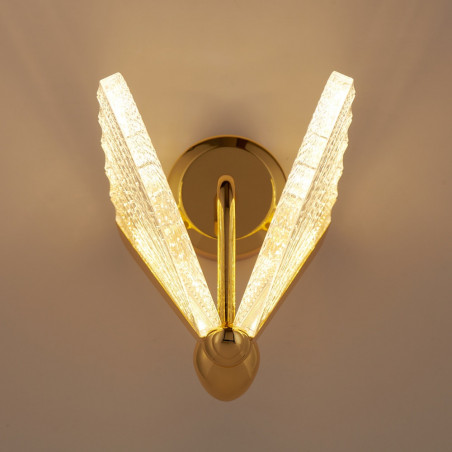 Lampa ścienna BEE LED złota 22 cm 
