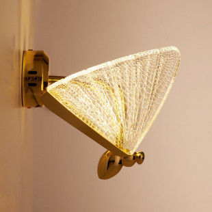Lampa ścienna BEE LED złota 22 cm 