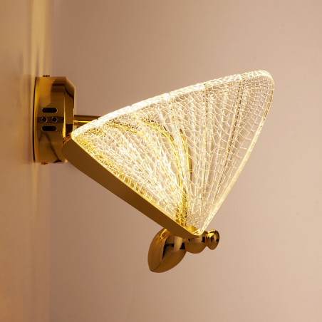 Lampa ścienna BEE LED złota 22 cm 