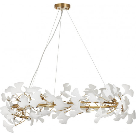Lampa wisząca BOTANIKA złoto biała 100 cm