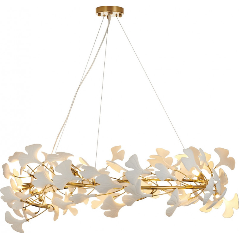 Lampa wisząca BOTANIKA złoto biała 100 cm