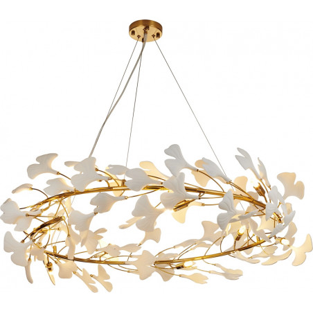Lampa wisząca BOTANIKA złoto biała 100 cm