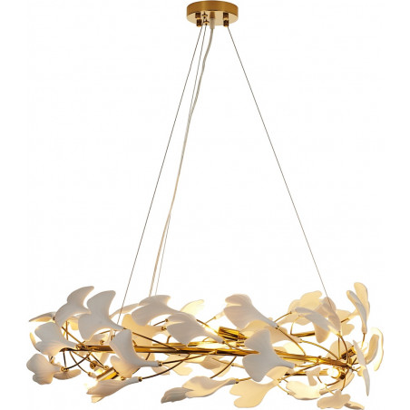 Lampa wisząca BOTANIKA złoto biała 80 cm