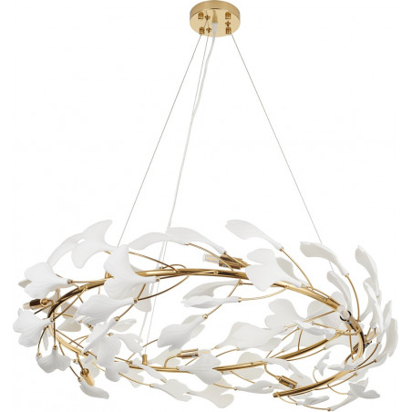 Lampa wisząca BOTANIKA złoto biała 80 cm