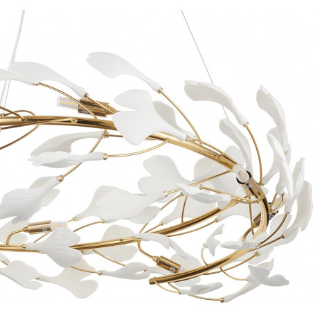 Lampa wisząca BOTANIKA złoto biała 80 cm