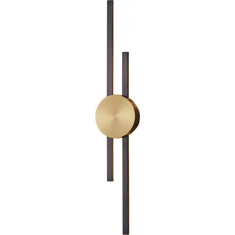 Lampa ścienna CENTRO LED czarna 64 cm