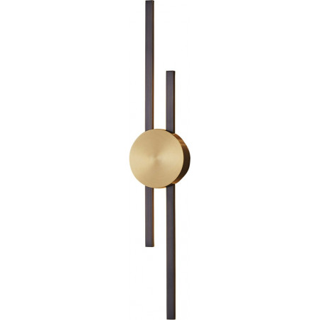 Lampa ścienna CENTRO LED czarna 64 cm