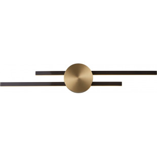 Lampa ścienna CENTRO LED czarna 64 cm